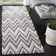 Ellicott Hand Tufted Wool Chevron Rug