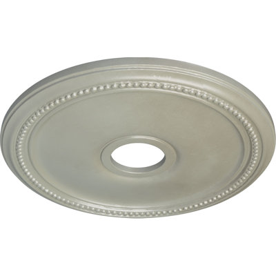 Endurathane Diane Ceiling Medallion, 18"OD x 3 5/8"ID x 1 1/8"P (Fits Canopies up to 5 3/8"), Hand-Painted Flash Copper Finish