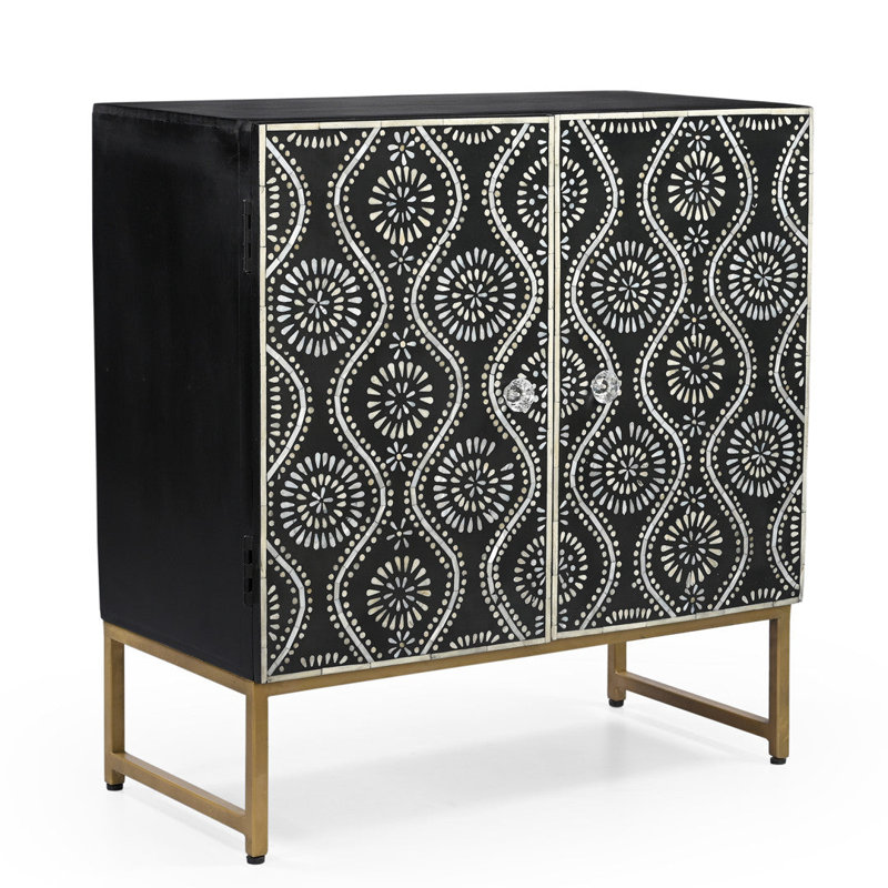 Kashen Bone Inlay Accent Cabinet