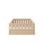 Lit plateforme simple avec garde-corps et tablettes pour le rangement, cadre de lit au sol pour les petits espaces-67719225-67719222