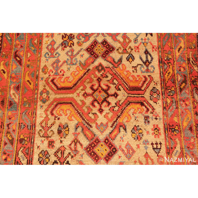 Tapis de couloir turc antique Oushak