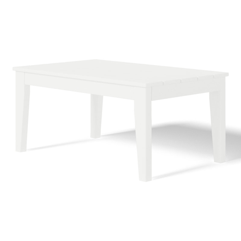 Laguna HDPE Patio Coffee Table, White