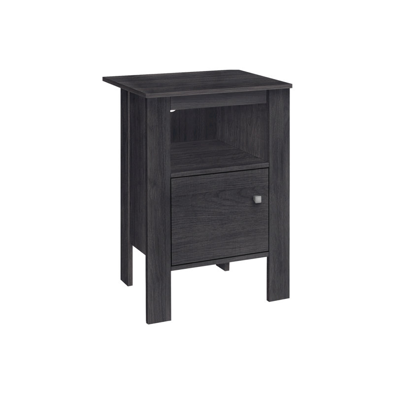 Accent Table, Side, End, Nightstand, Lamp, Storage, Living Room, Bedroom, Laminate, Transitional, Oak