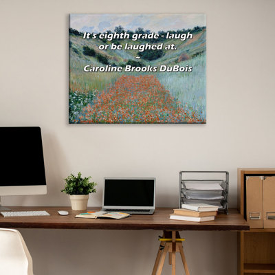 Astoria Grand Gallery Wrapped Canvas By Caroline Brooks DuBois: "It’s eighth grade - laugh or be laug