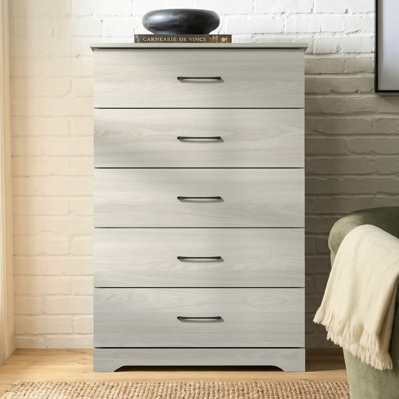 Arkia 5 Drawer 31.5" W Dresser, Gray