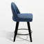 Tabouret de bar et de comptoir pivotant 26 po avec structure en bois massif-800021080-796903252