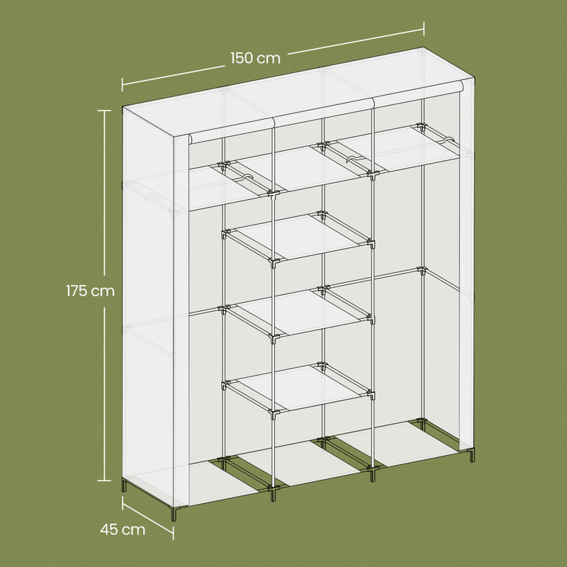 150cm Portable Wardrobe