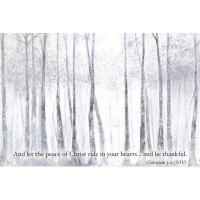 Silver Bark Trees - Wrapped Canvas Print