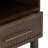 Sera Fluted Cubby Nightstand with 1 Drawer, Electrical Outlet and Brass Handle, Walnut-1839438923