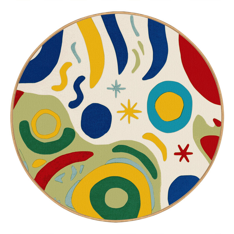 Jubilant Pop Rug, Round 6'