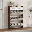Armoire à chaussures avec 3 portes et 2 tiroirs, grand espace de rangement
