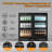 Undercounter Beverage Refrigerator With Glass Door, Bar Cooler Commercial Display Fridge For Beer Drink Soda With Temperature Control, 7.2cu. Ft. Large Capacity-107403153