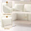 Canapé modulaire en forme de U 110 * 72 "avec repose-pieds, canapé de luxe en chenille nuage avec siège profond, aucun assemblage requis, canapé rembourré entièrement compressé pour le salon, la chambre à coucher, 3 couleurs-474978556