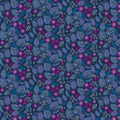 «Summer Floral Blue 3» par Pimlada Phuapradit - impression sur toile tendue