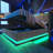 Upholstered bed, 360 surround LED function, Buttons/Apps/Remote Control, hydraulic storage bed-1388552502