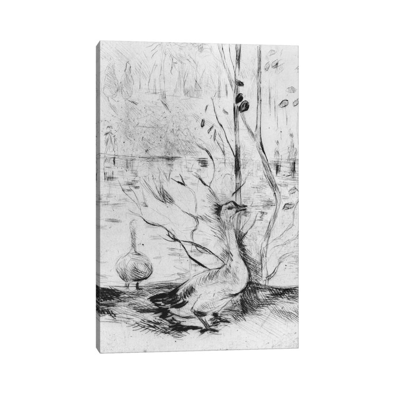 Goose, 1889 by Berthe Morisot - Wrapped Canvas Print, 66.04cm H x 45.72cm W x 2cm D