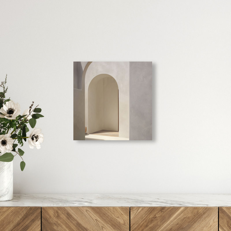 Desert Modernism IV Abstract Canvas Print by Oliver Gal, Black Frame, 12 x 12, 12" H x 12" W, Gallery Wrapped