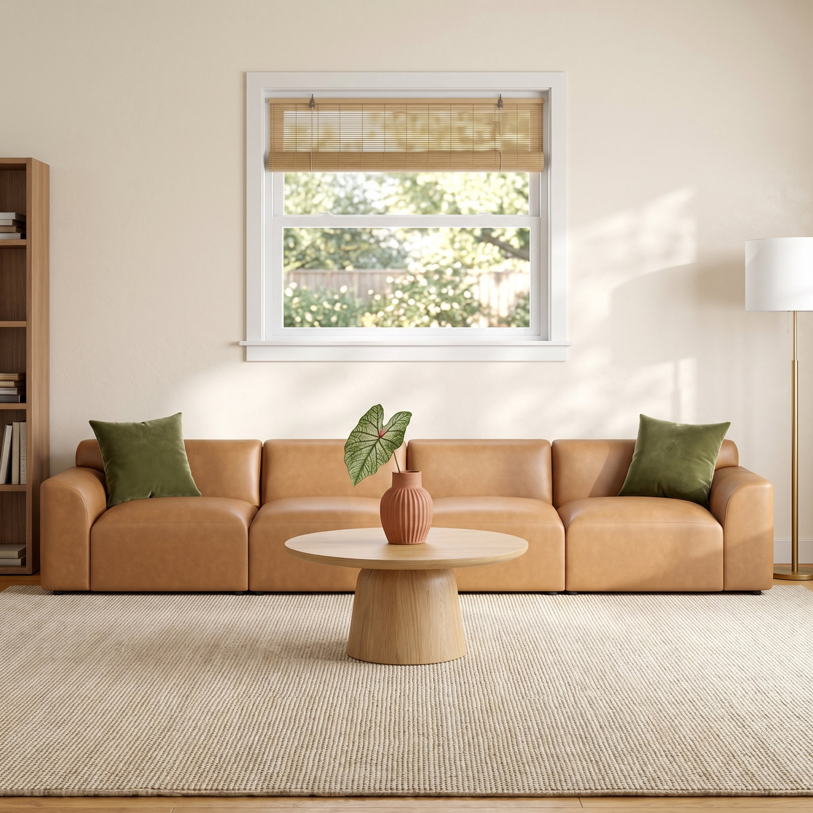 Morell 164" Genuine Leather Modular Sofa