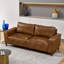 Courbes de style Mid-Century, cuir de polyuréthane respirant, pieds en bois massif, assemblage sans outils en 30 minutes, luxe adapté aux appartements-1244149021-1244149024-1244149025
