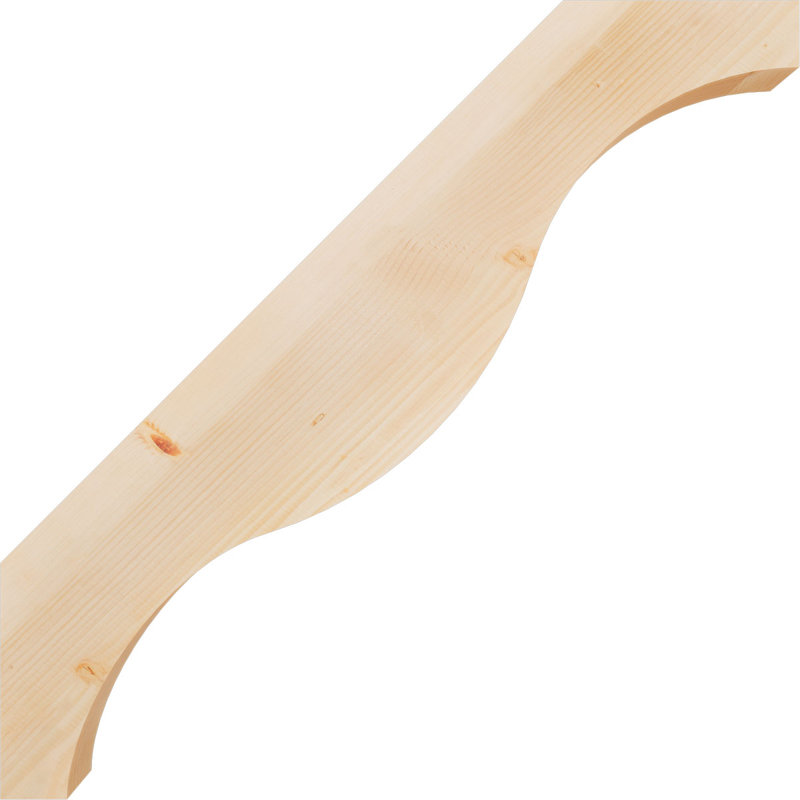 Attelle de genou Funston, Sapin de Douglas, Lisse, H 42 po x l 3,5 po x P 42 po