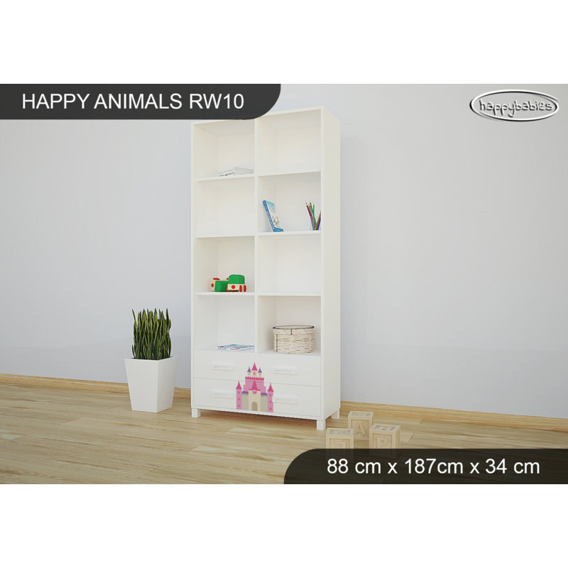 187cm H X 88cm W Animals Kids Cube, White