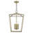Veasey 4 - Light Dimmable Lantern Square / Rectangle Chandelier-476532691