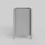 Meuble-lavabo simple 36 po Scalloped - gris clair - sans comptoir - boutons en nickel brossé-123430956-123430957