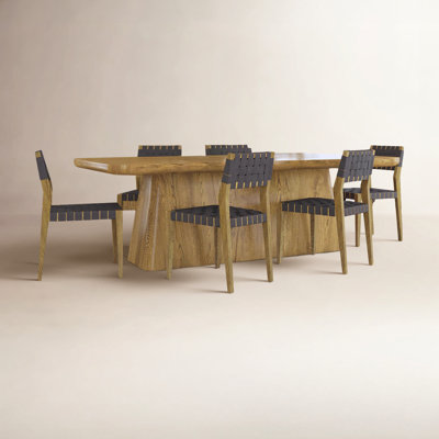 Lowell Oak Dining Table Set