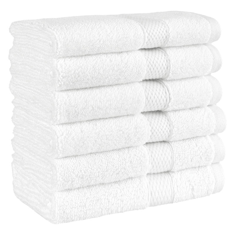 Collection de serviettes surdimensionnées 100% coton Anovia Hotel Terry, Gant de toilette - paquet de 6
