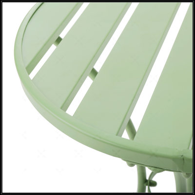 Charming 3-Piece KD Metal Bistro Set For Outdoor Enjoyment