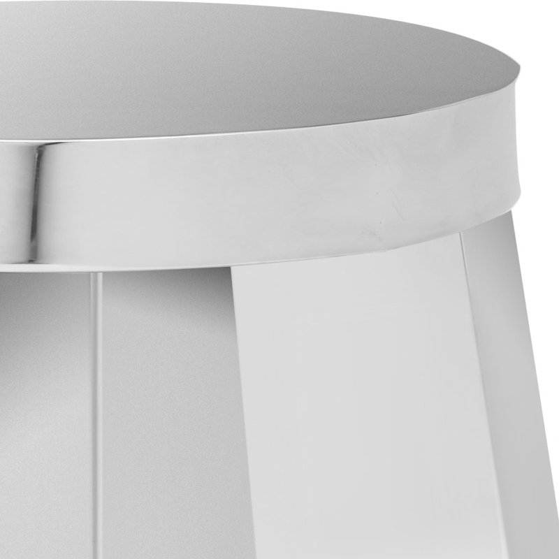 Turner Stainless Steel Accent Stool