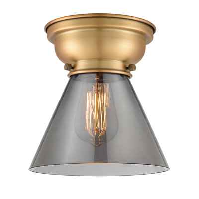 Aditi Cone 1 Light 8" Flush Mount