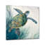 Aquarelle, tortue nageant I - Tortue, décoration murale en acrylique-1744482358