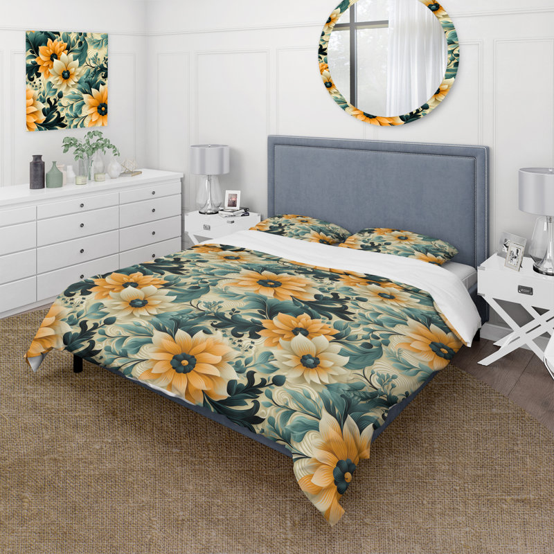 Ensemble de housse de couette Boho, Housse de couette pour grand lit et 2 taies décor