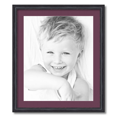 Wood Matte Picture Frame with Mat