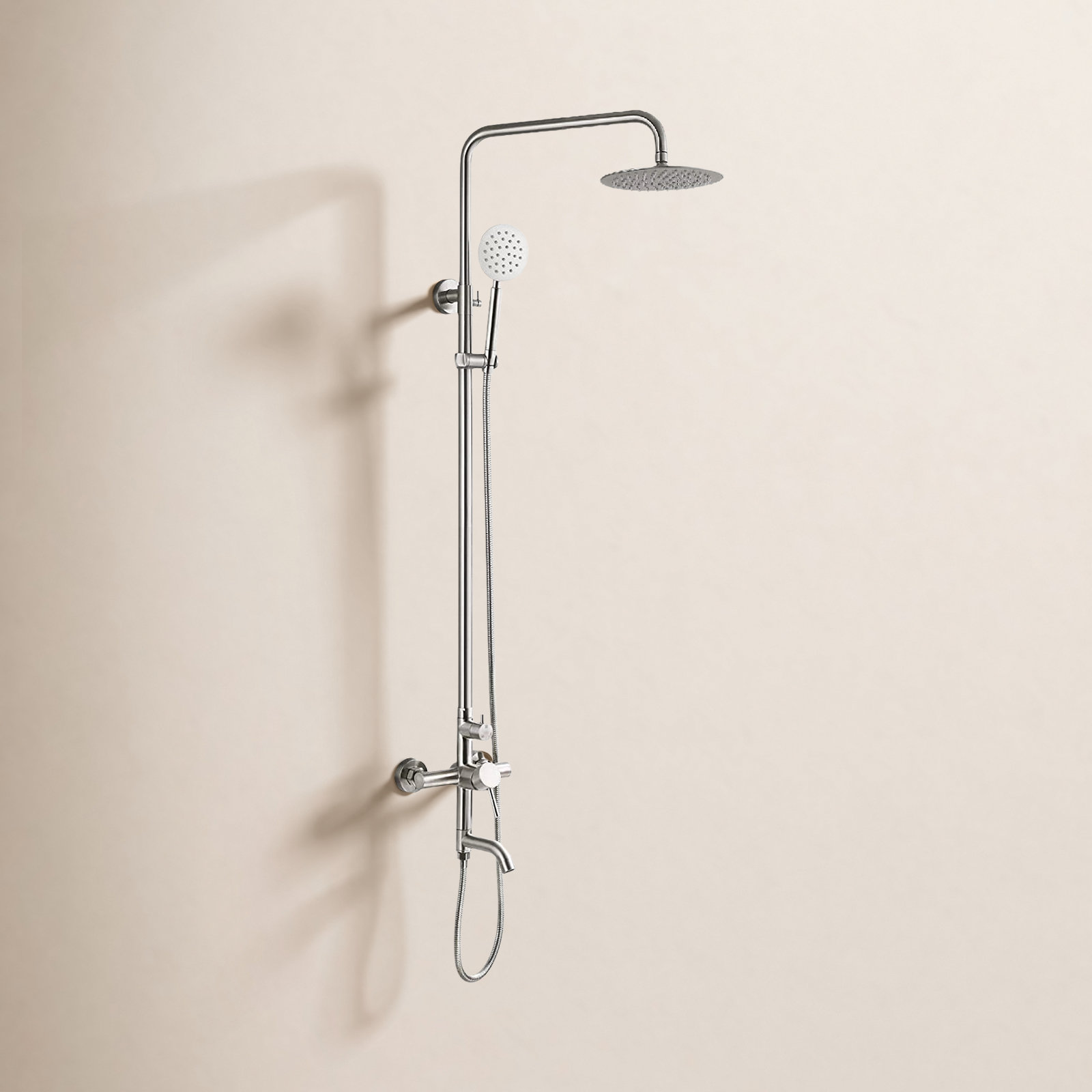 Kenzo Triple Function Outdoor Shower, Brushed