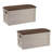 Suncast 23.5'' W 73 Gallons Plastic Deck Box in Brown