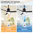 42" Waterproof Plug-In Propeller Ceiling Fan with Light and Remote, 3CCT Dimmable LED, Quiet Reversible DC Motor, 6-Speed, 5M Power Cord for Patio Porch Gazebo