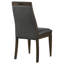 Chaise d'appoint de salle à manger rembourrée Ibo Noyer foncé