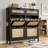 Entryway Shoe Cabinet | 4 Flip + 2 Top Drawers, Freestanding Narrow W/Legs (Foyer/Hallway)-1153849336