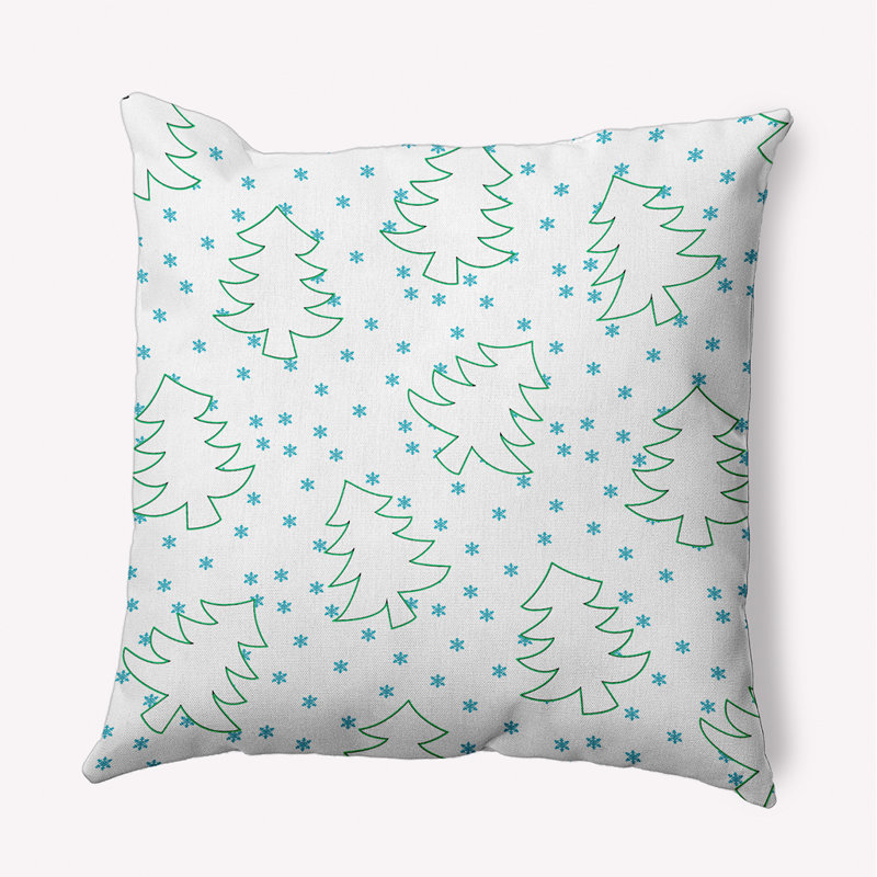 Coussin décoratif en polyester, 16 po x 16 po, Carré