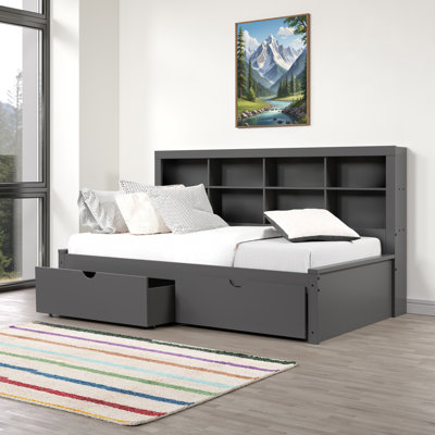 Ikramuddin Kids Twin Daybed with Drawers
