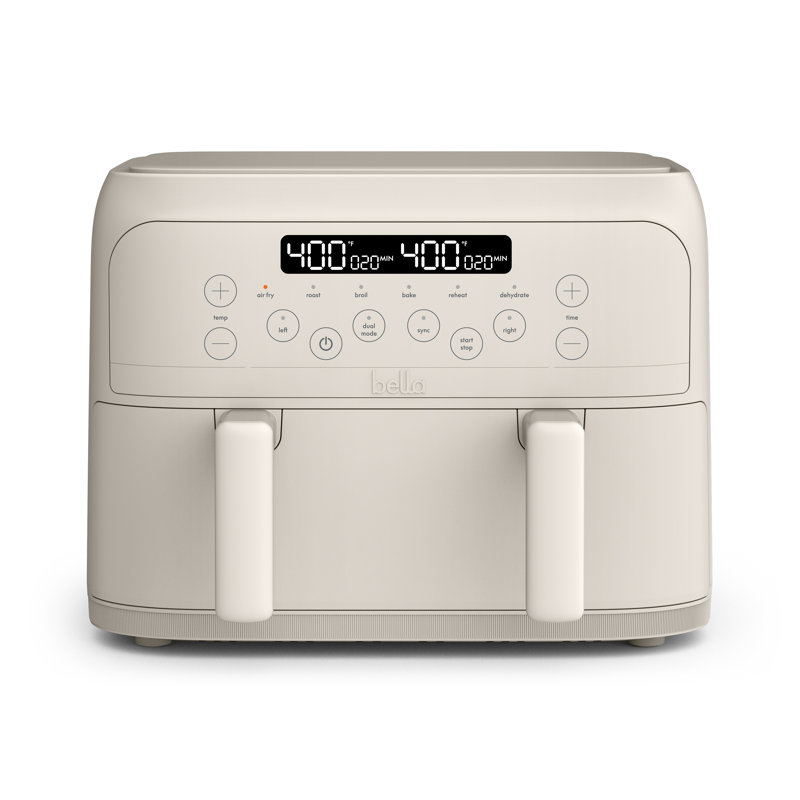 Bella 4.0 QT Trizone Air Fryer, Oatmilk