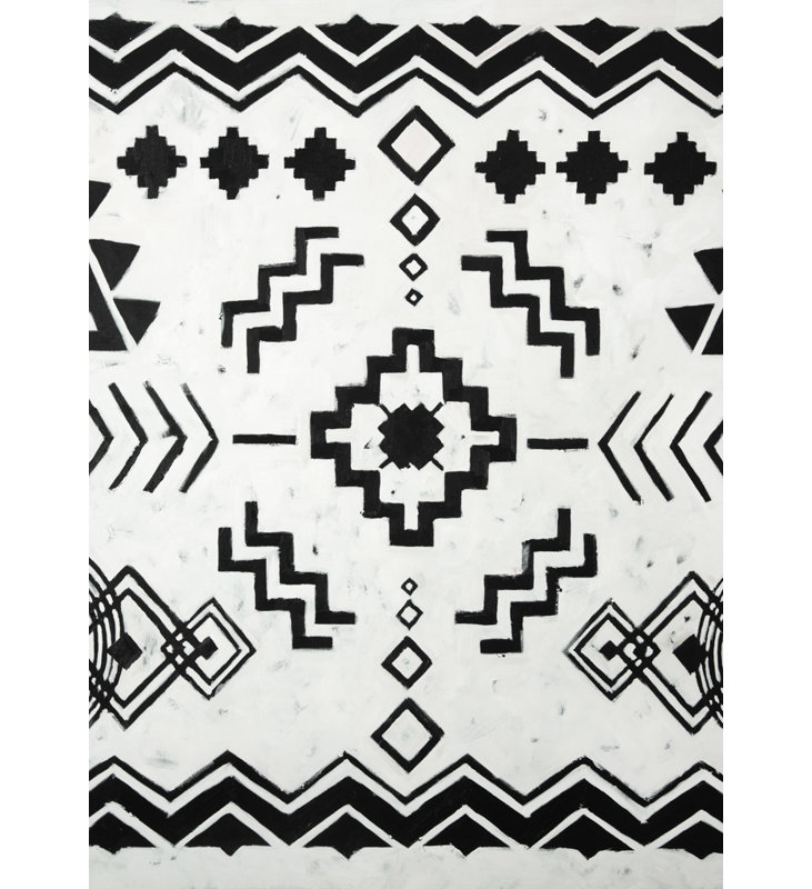 Ethnic Patterns - Black Pattern Canvas for Home Decor