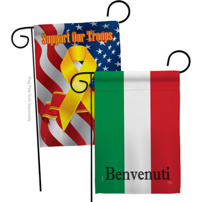 Double Sided 18.5'' H x 13'' W Polyester Garden Flag