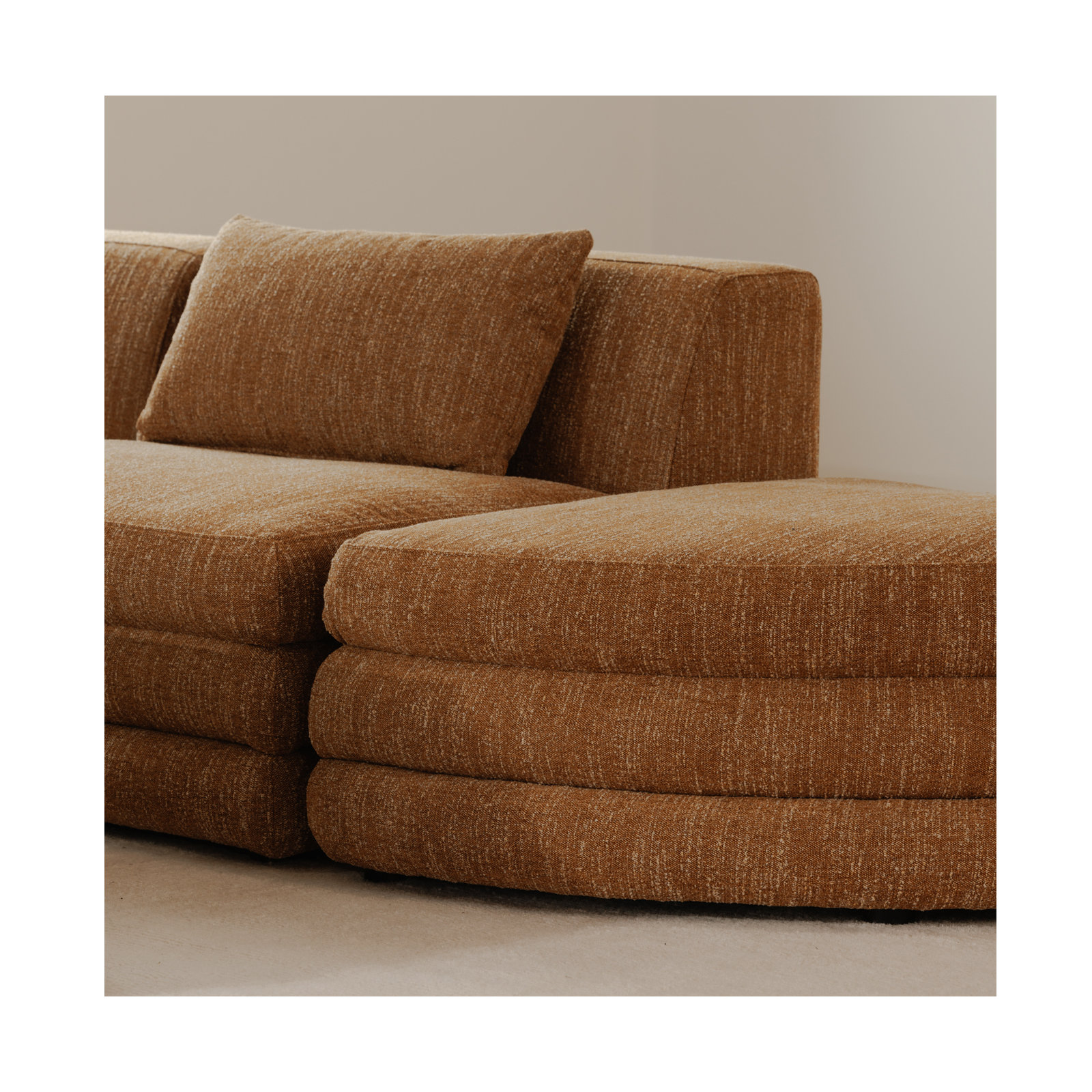 Donia Upholstered Slipper Chair, Amber Glow Mustard Tweed
