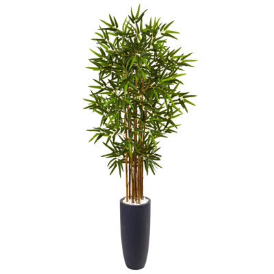 60'' Faux Bamboo Tree in Ceramic Planter