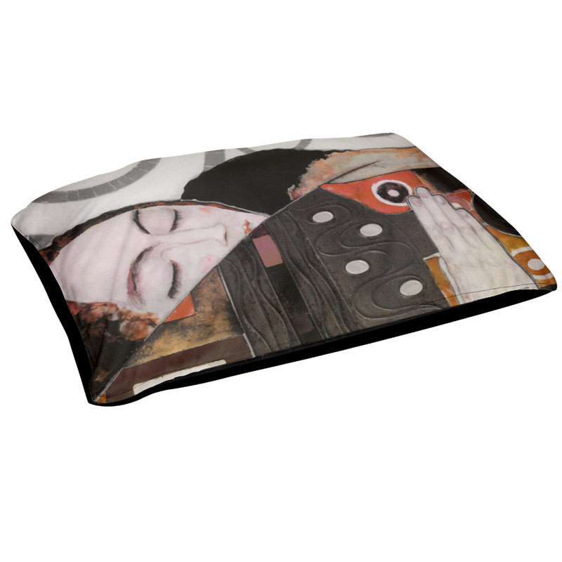 Coussin pour chien Carlile, Petit (l 29,5 po x P 19,5 po x H 9,5 po), Rouge, noir, rose