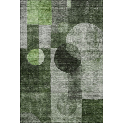 Premium Machine Washable Konopka AMF1114 Geometric Rug
