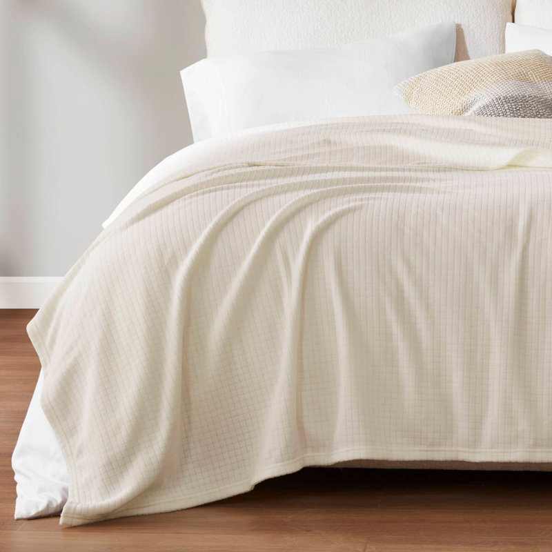 Couverture en micropolaire, Taupe, Double